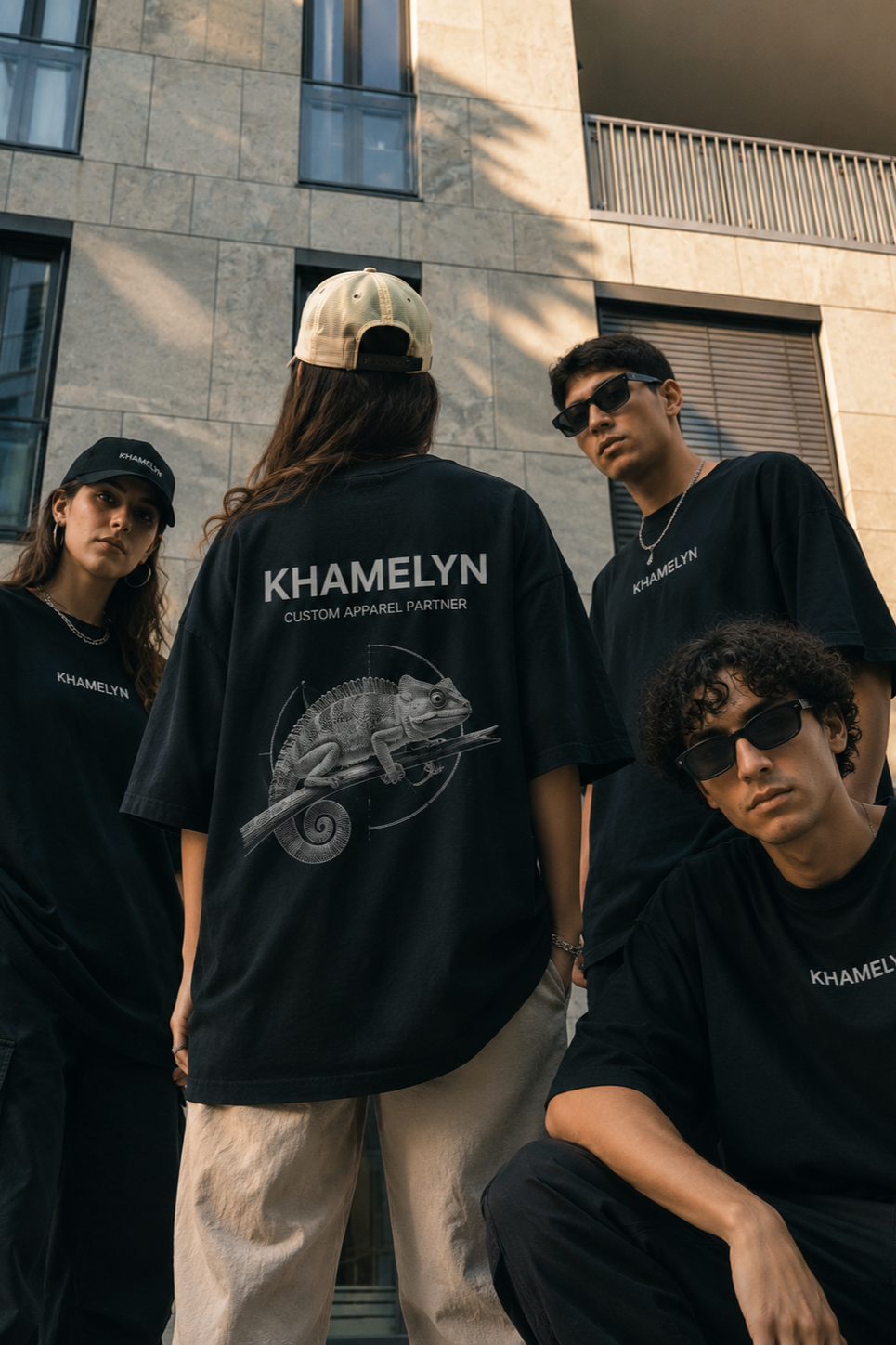 khamelyn oversized T-shirt - custom streetwear bulk manufacturing
