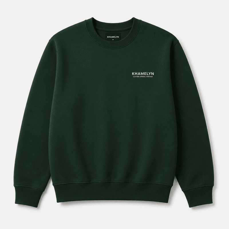 khamelyn sweatshirt front view - premium bulk custom apparel